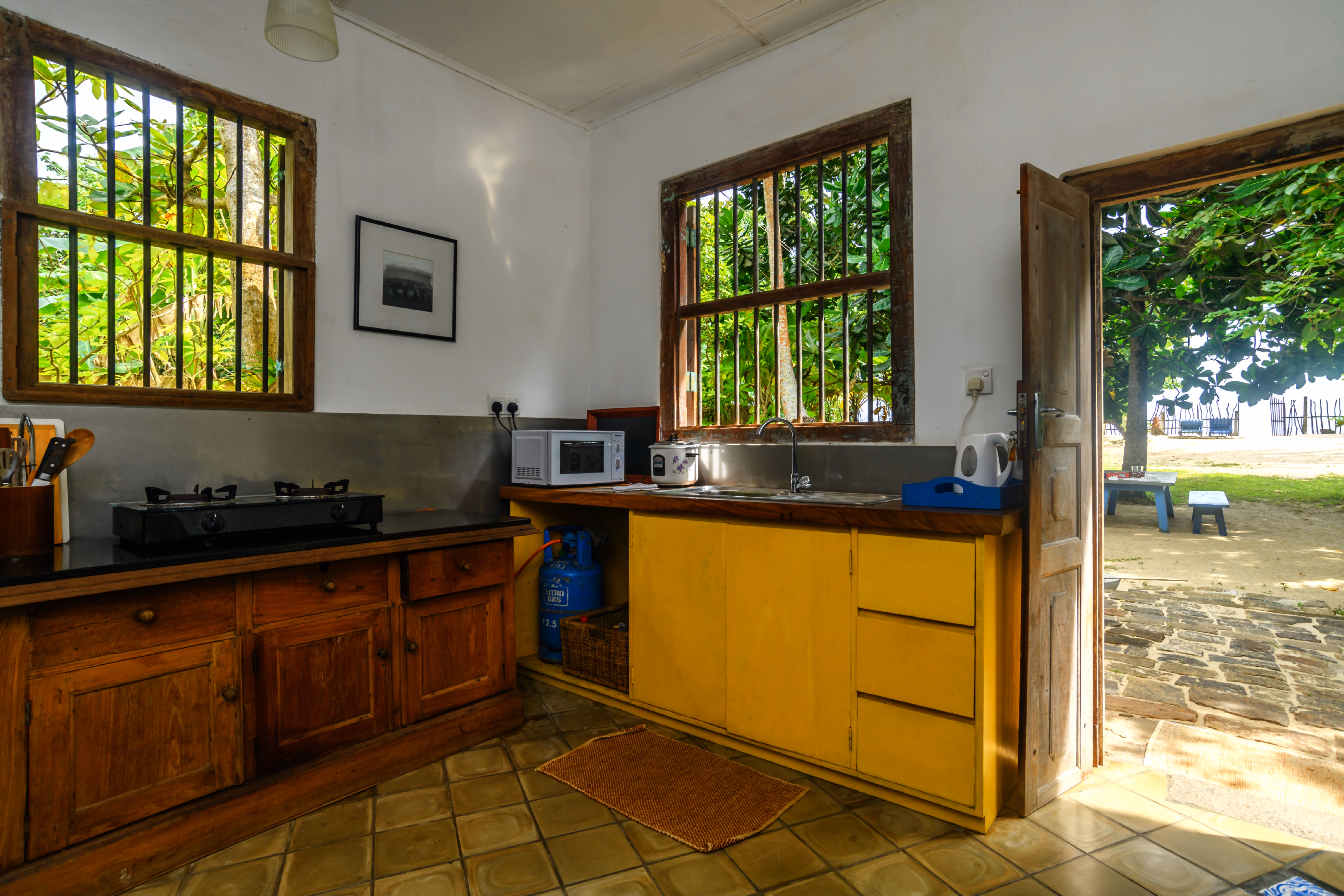 The twin room showing the spacious layout and furniture.